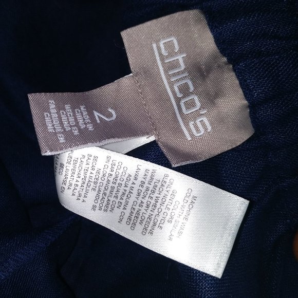 Navy Blue Linen Shorts 100% LINEN Pull On Elastic Waist, High Rise with Pockets - Picture 9 of 10